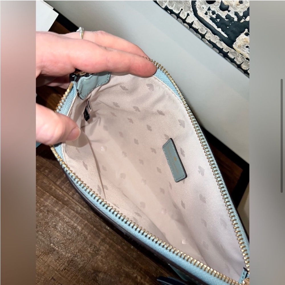 Like New Kate Spade Ivy Street Leather Crossbody - Fountain Blue - Picture 5 of 11